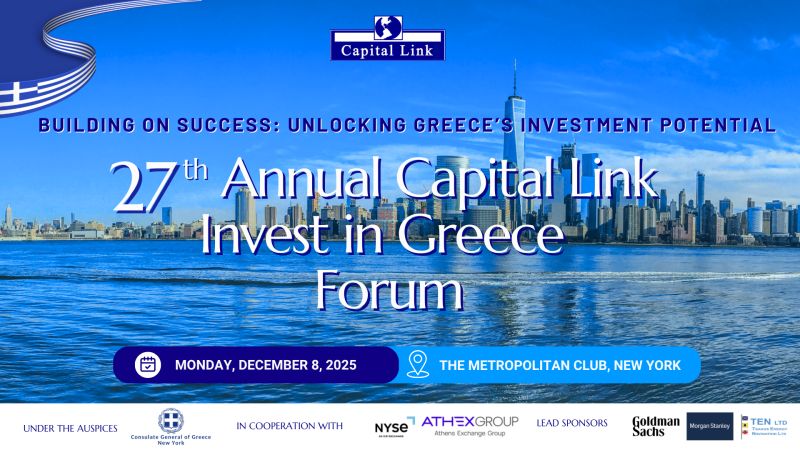 ΕΠΙΣΗΜΟ ΔΕΙΠΝΟ – TEΛΕΤΗ ΒΡΑΒΕΥΣΗΣ: “2025 HELLENIC CAPITAL LINK LEADERSHIP AWARD” Απενεμήθη στον κ. Αχιλλέα Κωνσταντακόπουλο 2025 CAPITAL LINK AWARD στον κ. Αχιλλέα Κωνσταντακόπουλο
