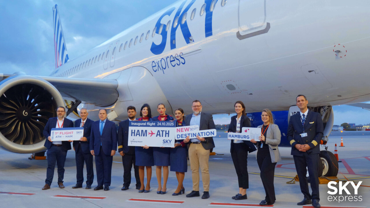 Η SKY express εγκαινίασε τις απευθείας πτήσεις προς Αμβούργο