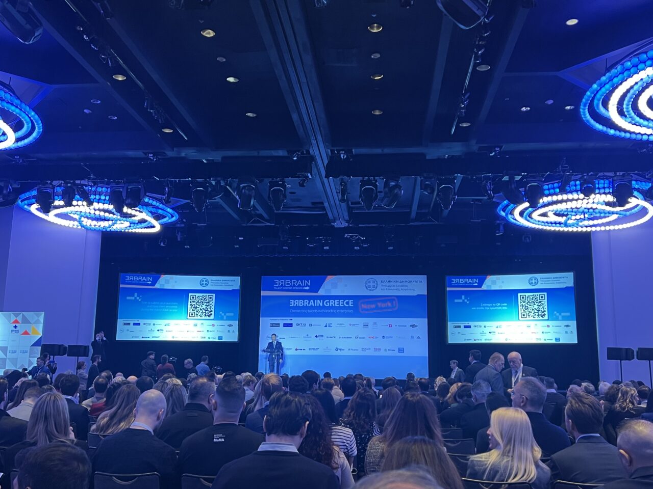 Minister Niki Kerameus addresses more than 1,400 attendees at the ReBrain Greece event at the Marriott Marquis in New York City. 3