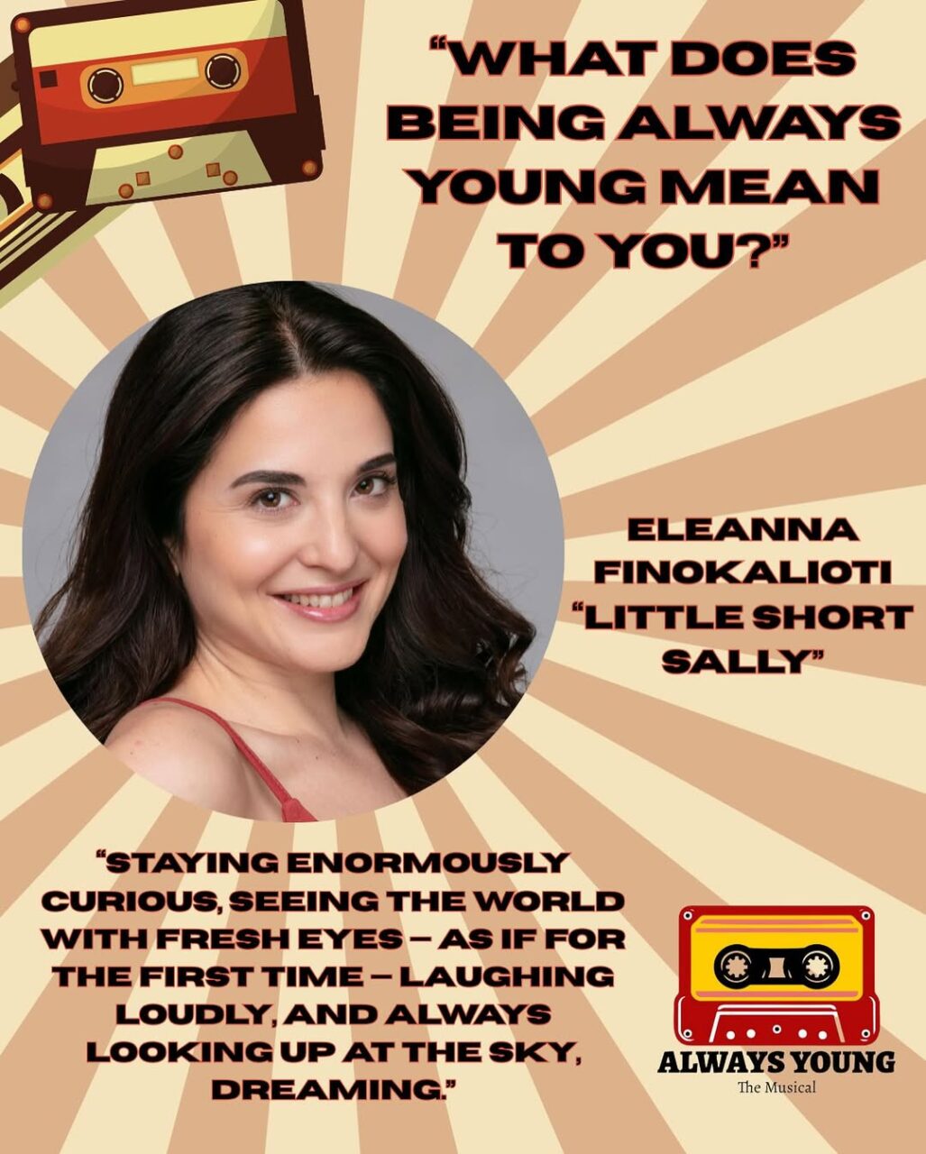 Eleanna Finokalioti Stars as Little Short Sally in Off-Broadway Musical Always Young Eleanna Finokalioti Stars as Little Short Sally in Off-Broadway Musical Always Young
