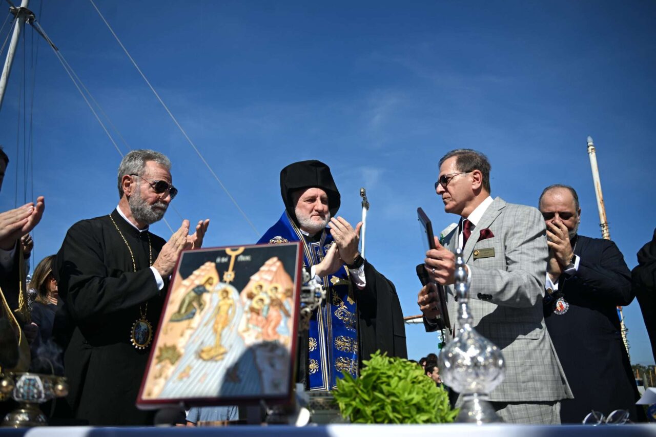 Archbishop Elpidophoros Visits Tarpon Springs for the Blessing of the Fleet and Epiphany Commemoration