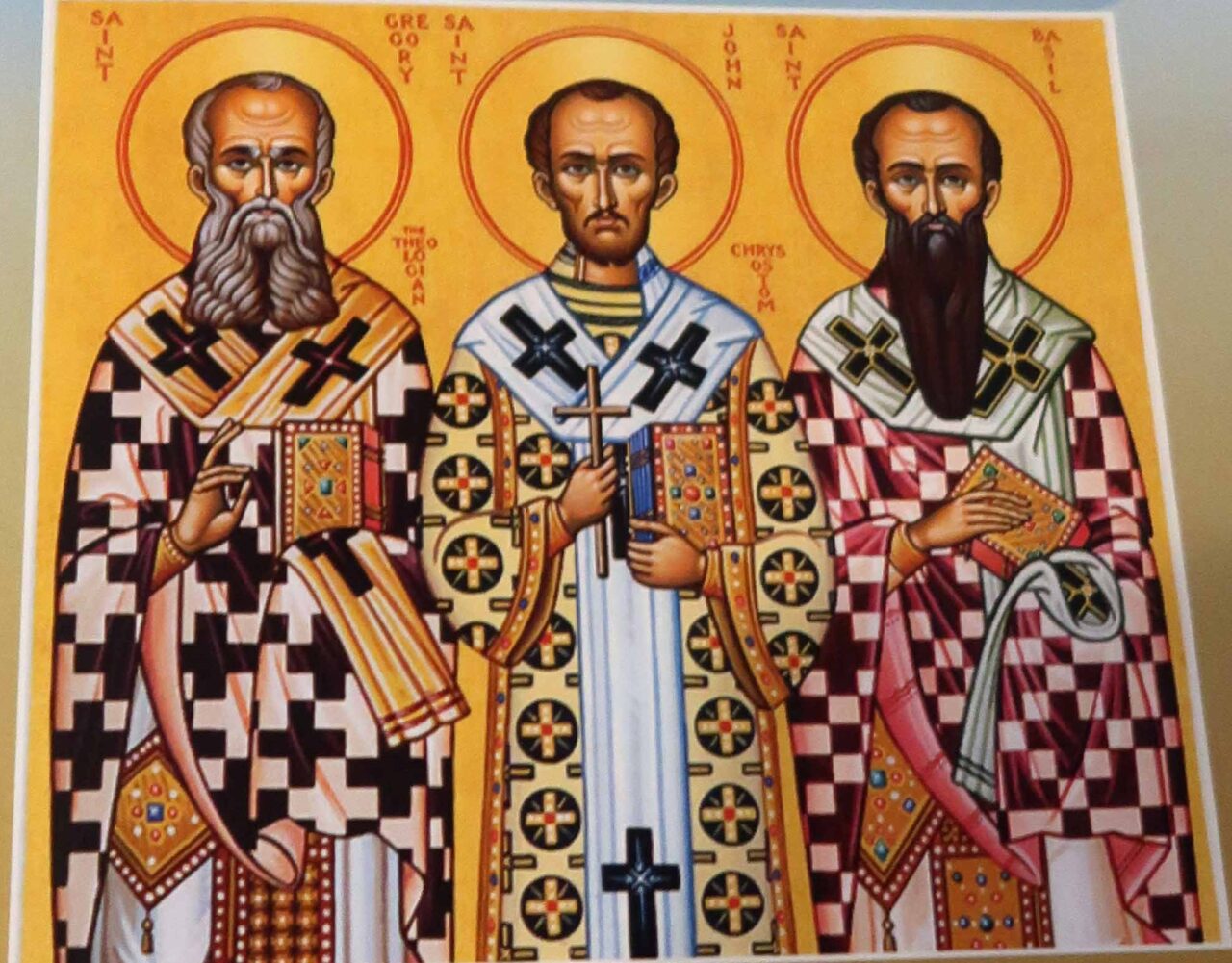Greek Orthodox Education Organizations Celebrate Vasilopita Online Amid Record Snowfall Three Hierarchs, Founders of Greek Education system that promotes language, culture and Greek Orthodox faith