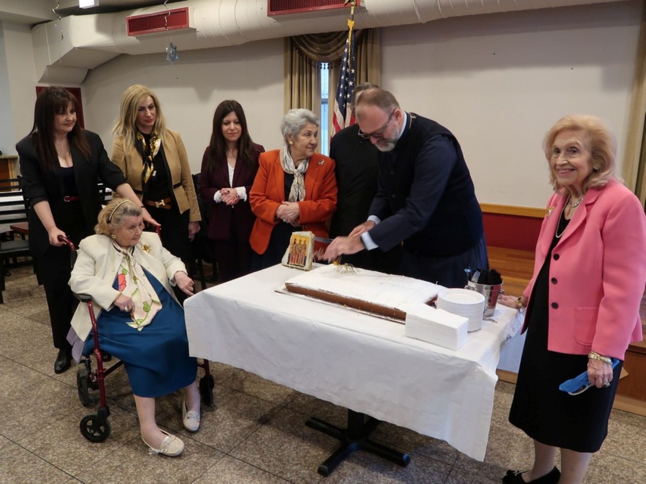 The cutting of the Vasilopita in 2025