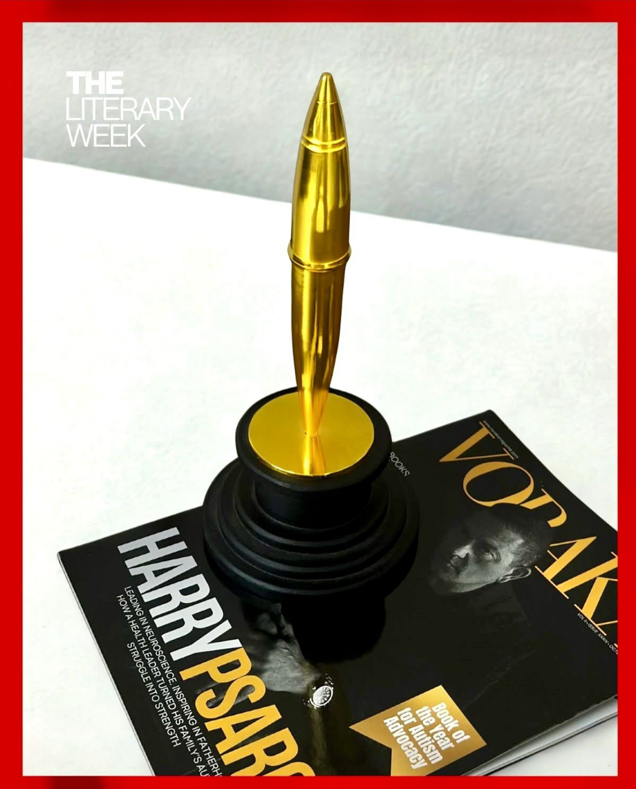Harry Psaros Receives Golden Pen Award for Autism Advocacy at Literary Week 2025