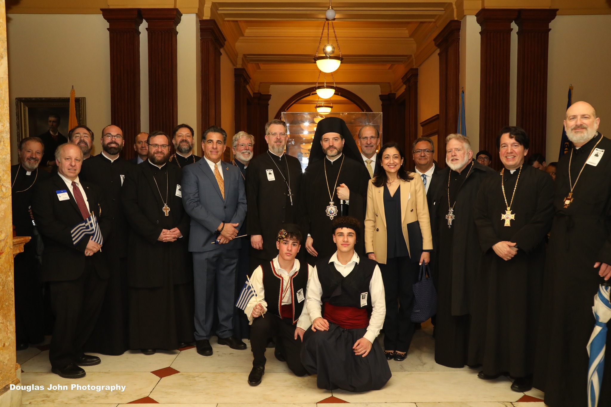 Metropolitan Apostolos speaking at New Jersey State Assembly Greek Independence Day event