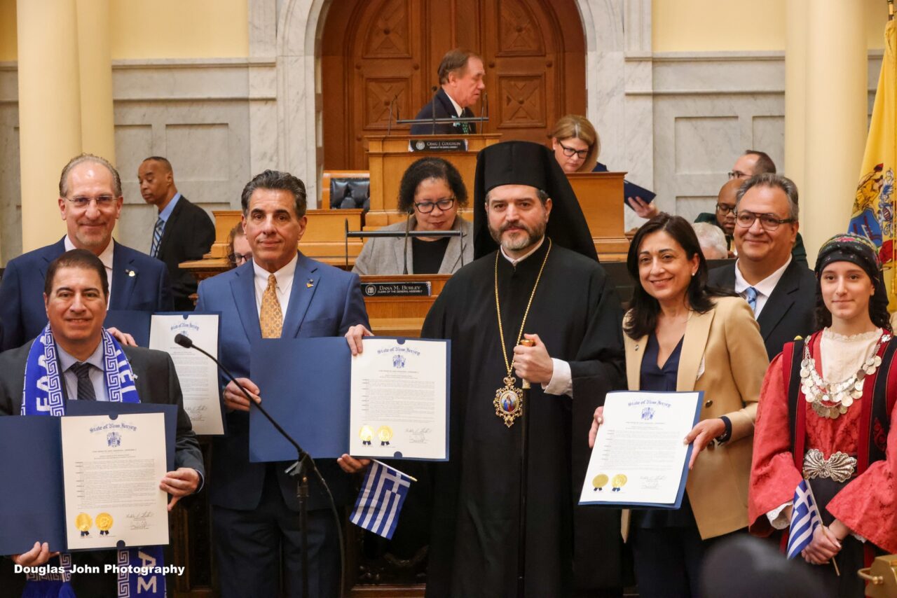 Metropolitan Apostolos Delivers Invocation at New Jersey State Assembly for Greek Independence Day Observance Metropolitan Apostolos speaking at New Jersey State Assembly Greek Independence Day event