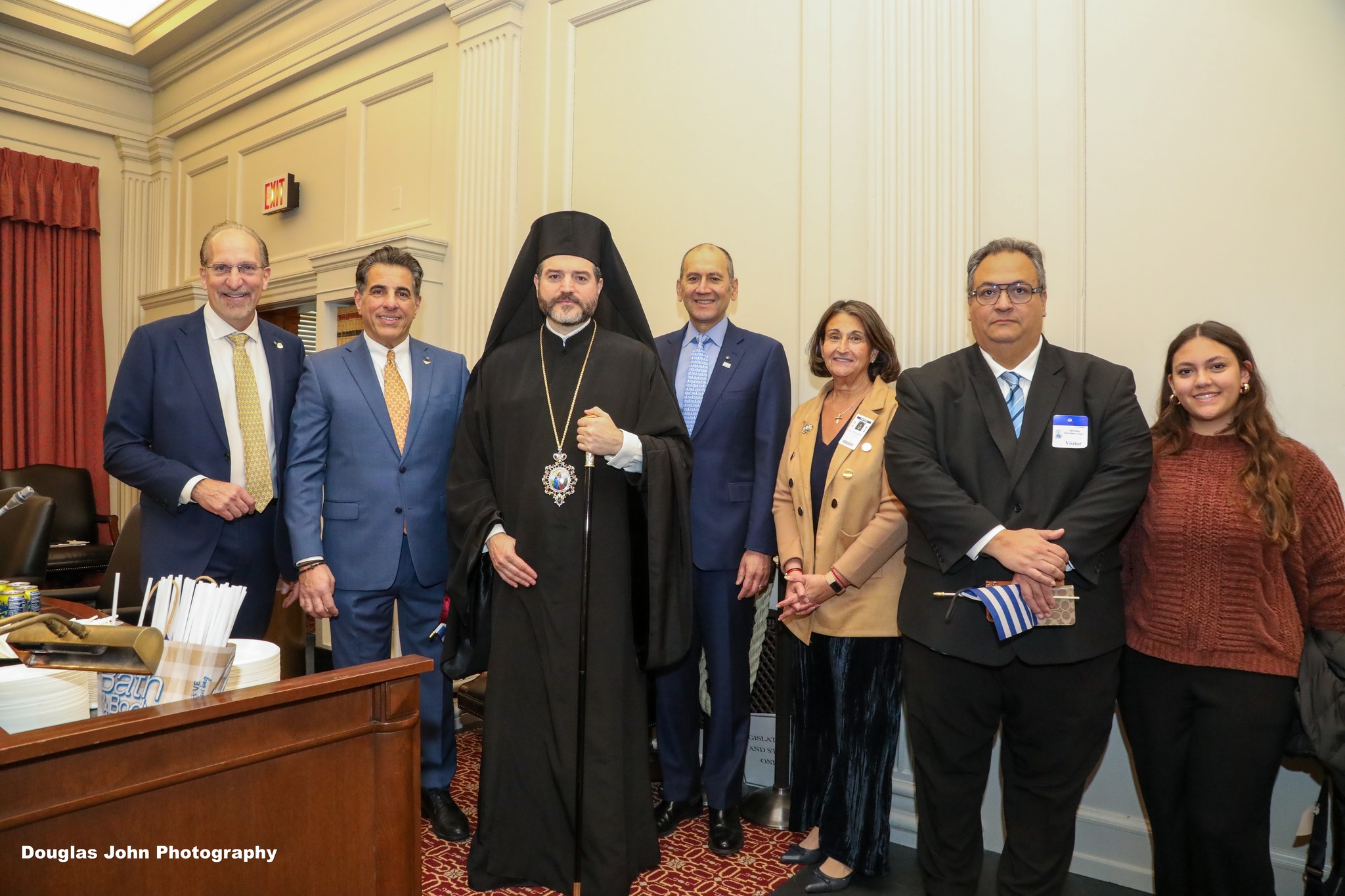 Metropolitan Apostolos speaking at New Jersey State Assembly Greek Independence Day event
