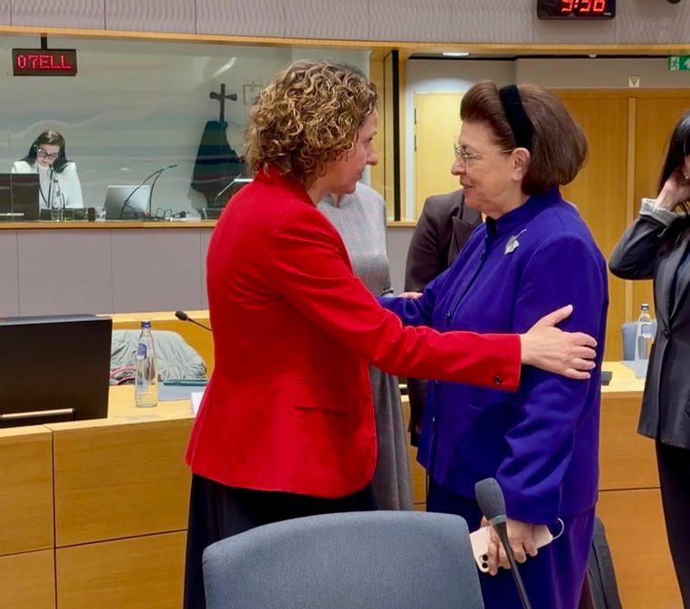 Η Υπουργός Πολιτισμού Λίνα Μενδώνη με την Υπουργό Πολιτισμού της Κροατίας Νίνα Ομπούλιεν-Κόρζιν