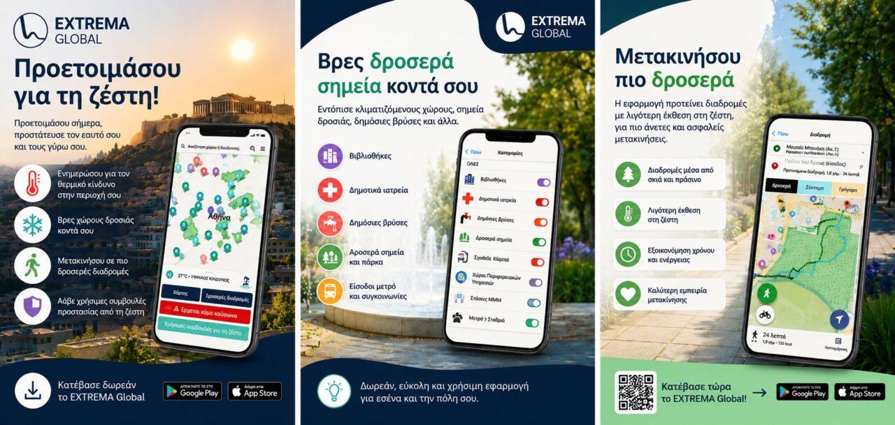 Ψηφιακά εργαλεία για την αντιμετώπιση της ακραίας ζέστης στις πόλεις