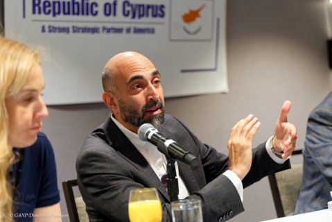 Demetrios Comodromos addresses the panel
