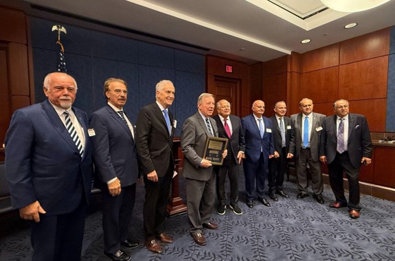 Sen. Durbin with Hellenic Leaders