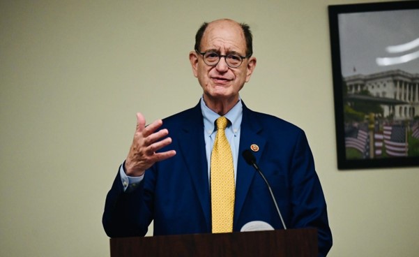 Rep. Sherman addresses the group