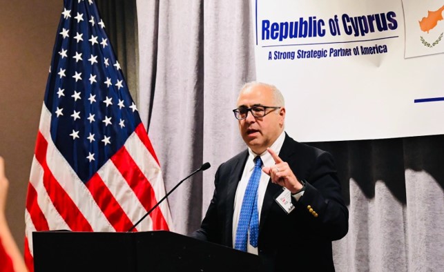Aram Hamparian addresses the group
